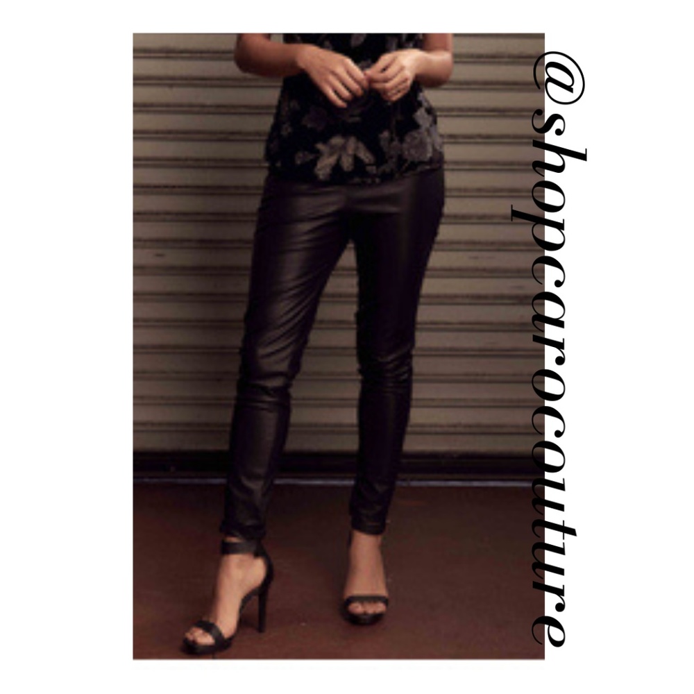 Sage the Label Sexy Black Vegan Leather Pants